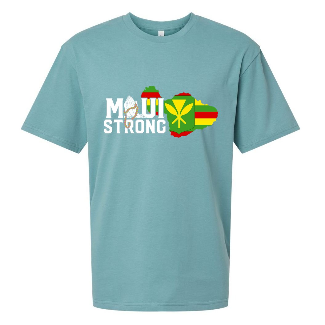 Pray For Maui Hawaii Strong Sueded Cloud Jersey T-Shirt