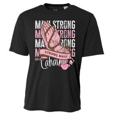 Pray For Maui Hawaii Strong Cooling Performance Crew T-Shirt