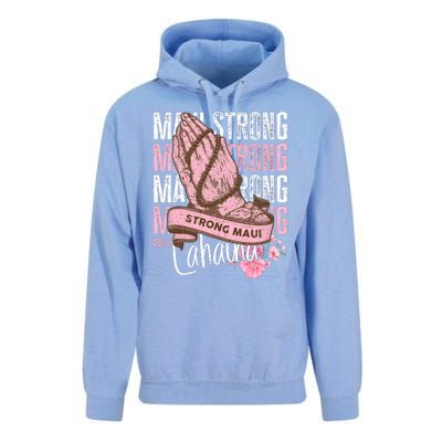 Pray For Maui Hawaii Strong Unisex Surf Hoodie