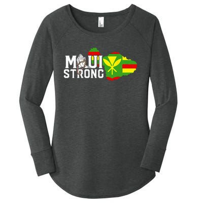 Pray For Maui Hawaii Strong Women's Perfect Tri Tunic Long Sleeve Shirt