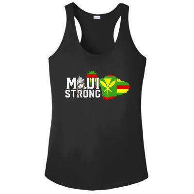 Pray For Maui Hawaii Strong Ladies PosiCharge Competitor Racerback Tank