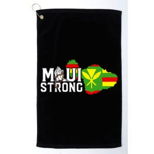 Pray For Maui Hawaii Strong Platinum Collection Golf Towel