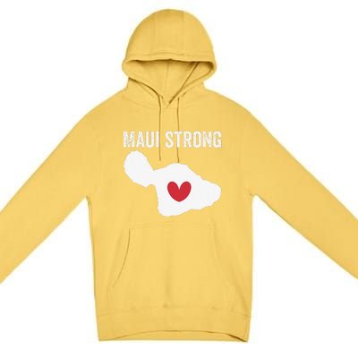 Pray For Maui Hawaii Strong Funny Premium Pullover Hoodie