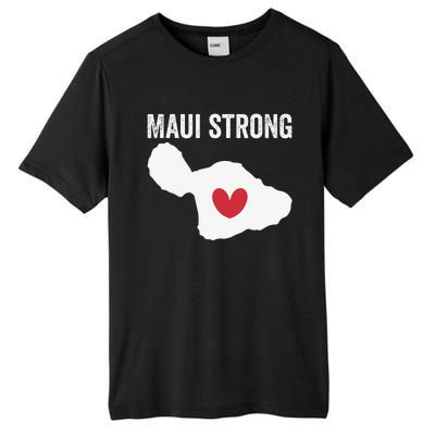 Pray For Maui Hawaii Strong Funny Tall Fusion ChromaSoft Performance T-Shirt