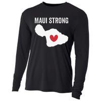 Pray For Maui Hawaii Strong Funny Cooling Performance Long Sleeve Crew