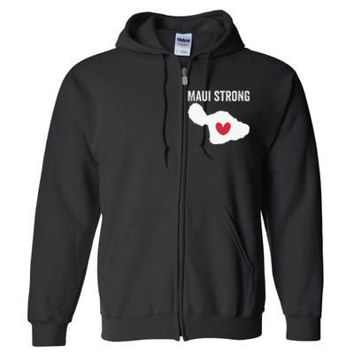 Pray For Maui Hawaii Strong Funny Full Zip Hoodie