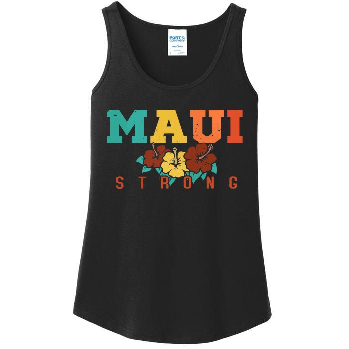 Pray For Maui Hawaii Strong Ladies Essential Tank