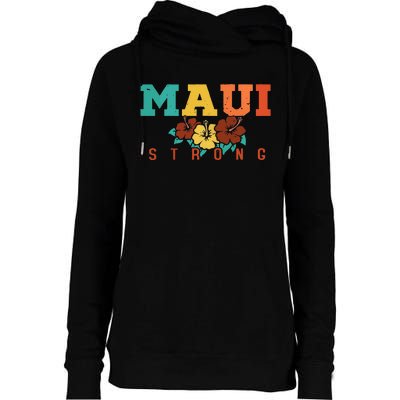 Pray For Maui Hawaii Strong Womens Funnel Neck Pullover Hood