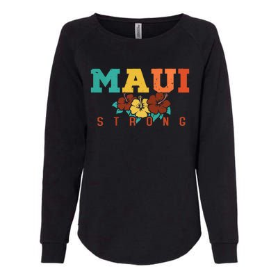 Pray For Maui Hawaii Strong Womens California Wash Sweatshirt