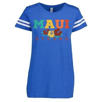 Pray For Maui Hawaii Strong Enza Ladies Jersey Football T-Shirt