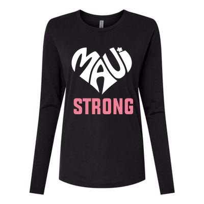 Pray For Maui Hawaii Strong Womens Cotton Relaxed Long Sleeve T-Shirt