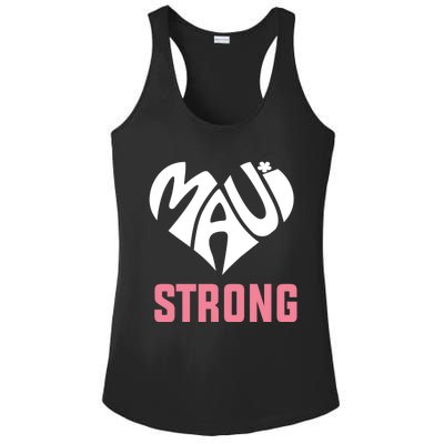 Pray For Maui Hawaii Strong Ladies PosiCharge Competitor Racerback Tank