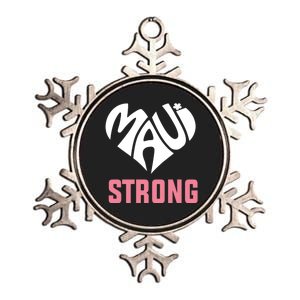 Pray For Maui Hawaii Strong Metallic Star Ornament