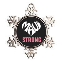 Pray For Maui Hawaii Strong Metallic Star Ornament