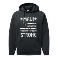 Pray For Maui Hawaii Strong Performance Fleece Hoodie