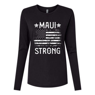 Pray For Maui Hawaii Strong Womens Cotton Relaxed Long Sleeve T-Shirt