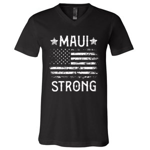 Pray For Maui Hawaii Strong V-Neck T-Shirt