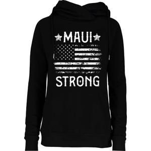 Pray For Maui Hawaii Strong Womens Funnel Neck Pullover Hood