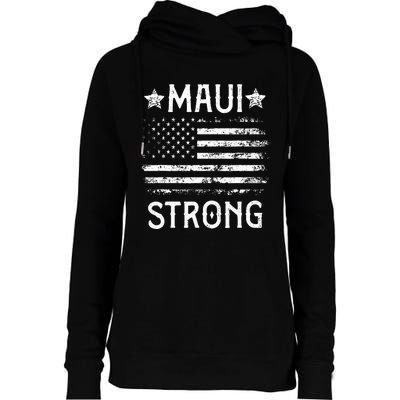 Pray For Maui Hawaii Strong Womens Funnel Neck Pullover Hood