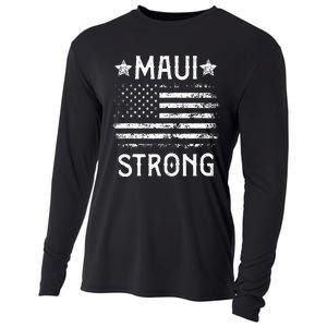 Pray For Maui Hawaii Strong Cooling Performance Long Sleeve Crew