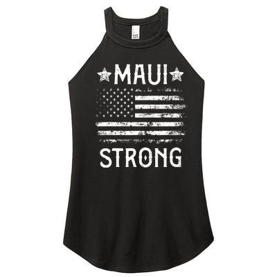 Pray For Maui Hawaii Strong Women’s Perfect Tri Rocker Tank