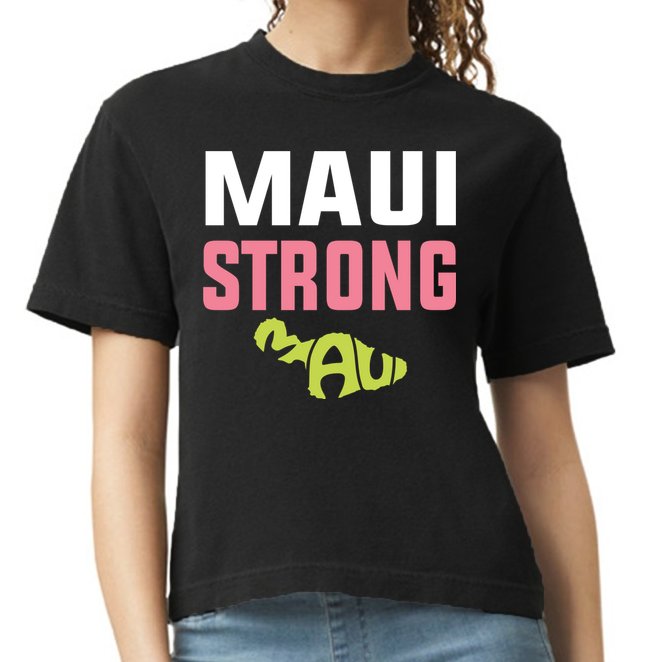 Pray For Maui Hawaii Strong Comfort Colors Boxy T-Shirt