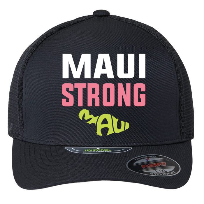 Pray For Maui Hawaii Strong Flexfit Unipanel Trucker Cap