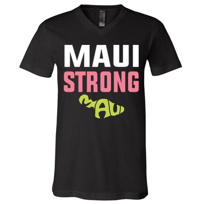 Pray For Maui Hawaii Strong V-Neck T-Shirt