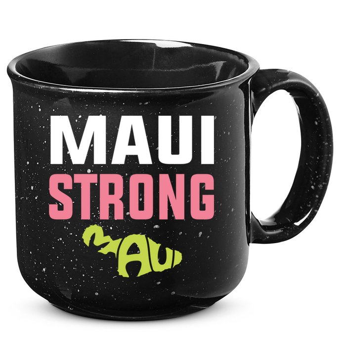 Pray For Maui Hawaii Strong 15oz Campfire Ceramic Mug