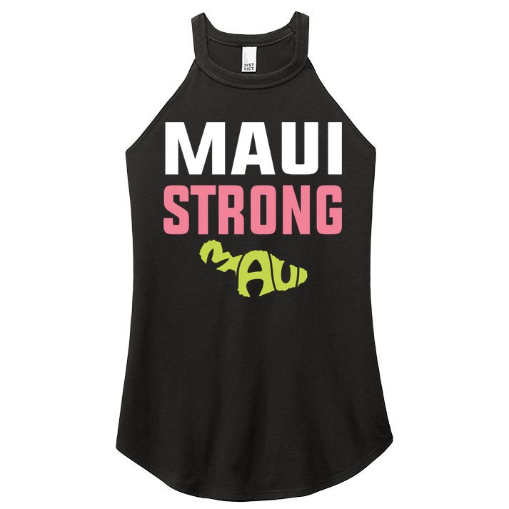 Pray For Maui Hawaii Strong Women's Perfect Tri Rocker Tank