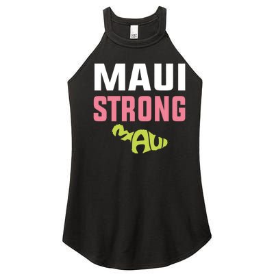 Pray For Maui Hawaii Strong Women’s Perfect Tri Rocker Tank