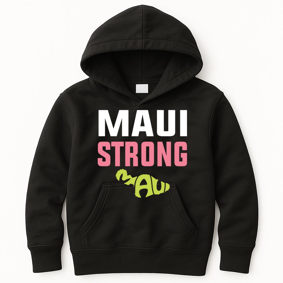 Pray For Maui Hawaii Strong Kids Hoodie