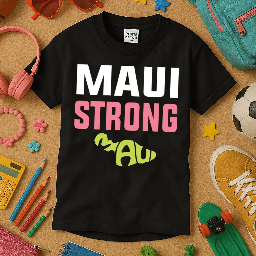 Pray For Maui Hawaii Strong Kids T-Shirt