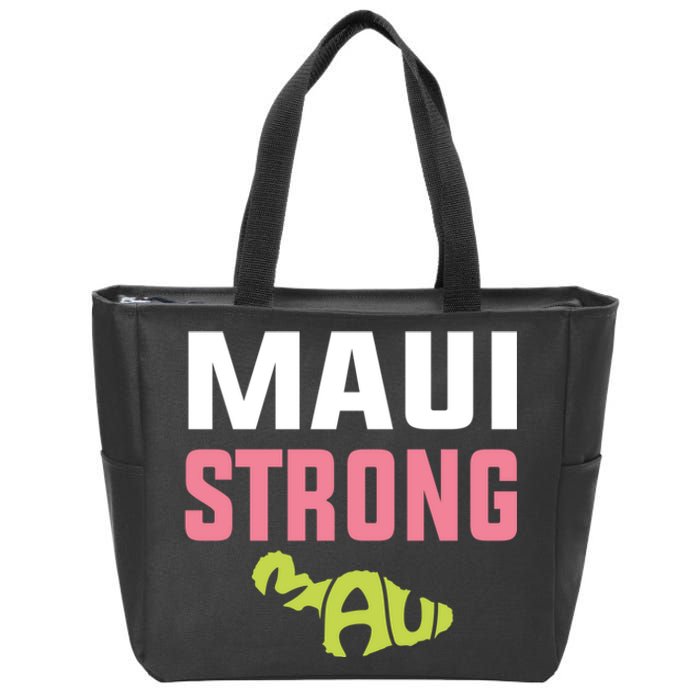 Pray For Maui Hawaii Strong Zip Tote Bag