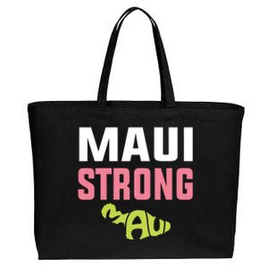 Pray For Maui Hawaii Strong Cotton Canvas Jumbo Tote