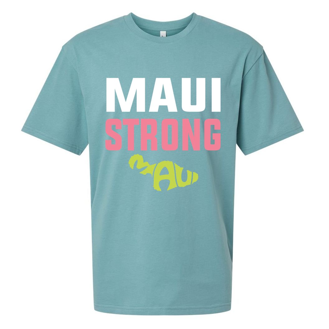 Pray For Maui Hawaii Strong Sueded Cloud Jersey T-Shirt