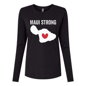 Pray For Maui Hawaii Strong Womens Cotton Relaxed Long Sleeve T-Shirt