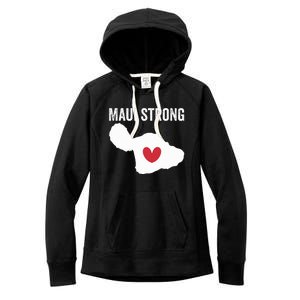 Pray For Maui Hawaii Strong Women's Fleece Hoodie