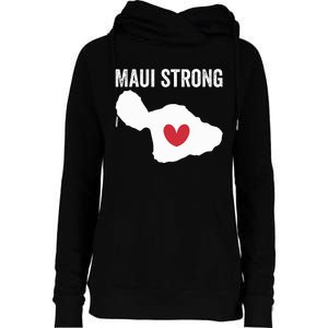 Pray For Maui Hawaii Strong Womens Funnel Neck Pullover Hood