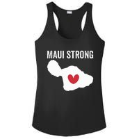 Pray For Maui Hawaii Strong Ladies PosiCharge Competitor Racerback Tank