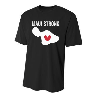 Pray For Maui Hawaii Strong Youth Performance Sprint T-Shirt