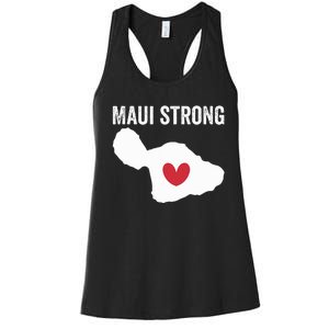 Pray For Maui Hawaii Strong Women's Racerback Tank