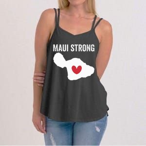 Pray For Maui Hawaii Strong Women's Strappy Tank