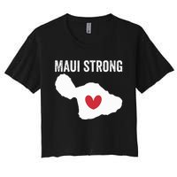 Pray For Maui Hawaii Strong Women's Crop Top Tee