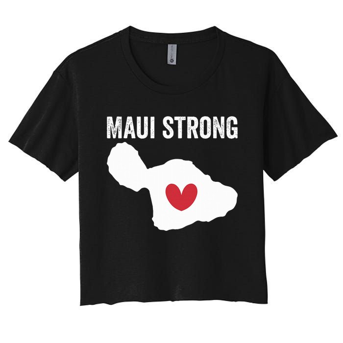 Pray For Maui Hawaii Strong Women's Crop Top Tee