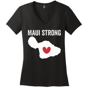 Pray For Maui Hawaii Strong Women's V-Neck T-Shirt