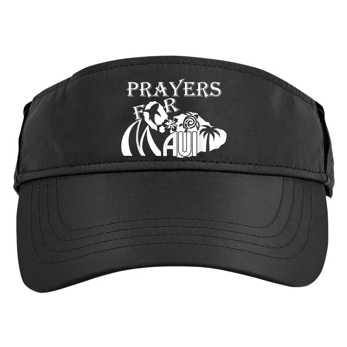 Pray For Maui Hawaii Strong Adult Drive Performance Visor