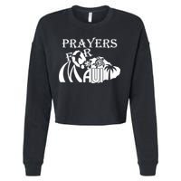 Pray For Maui Hawaii Strong Cropped Pullover Crew