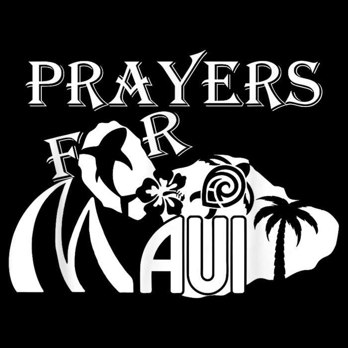 Pray For Maui Hawaii Strong Cropped Pullover Crew