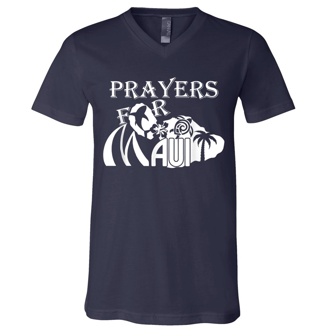 Pray For Maui Hawaii Strong V-Neck T-Shirt